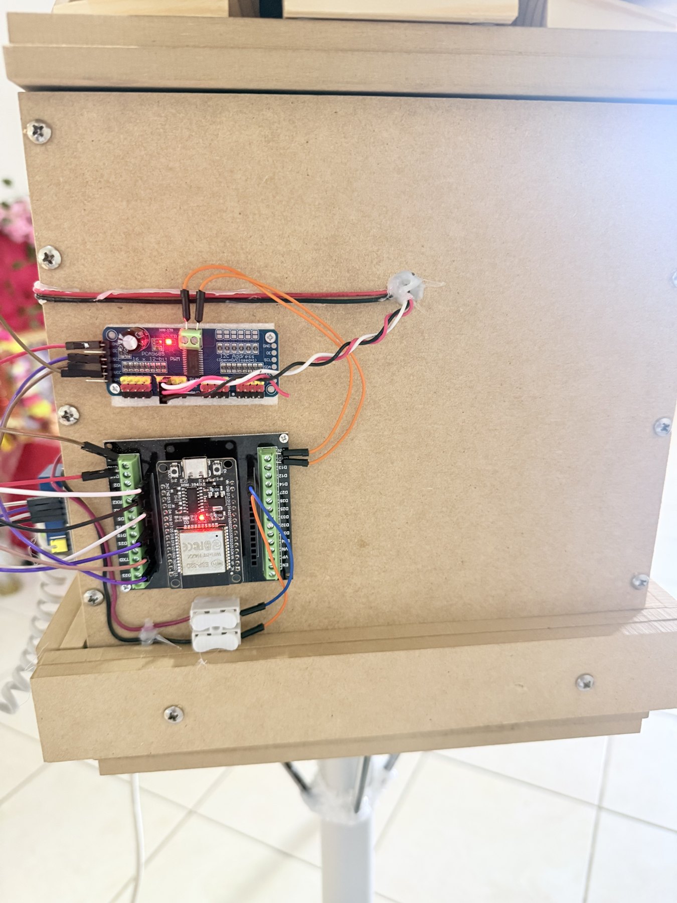 ESP32 and PCA9685 electronics
